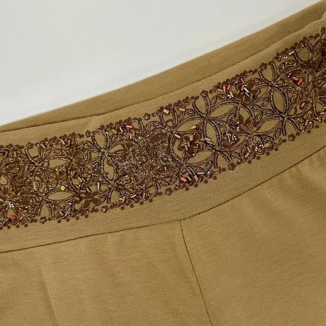 00s Tan Gaucho Pants (M)