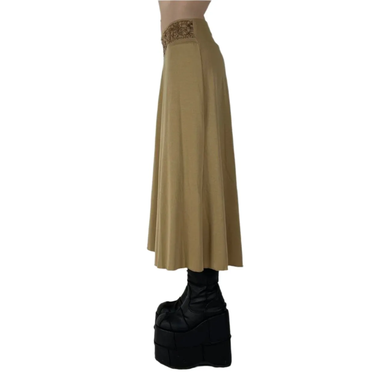 00s Tan Gaucho Pants (M)