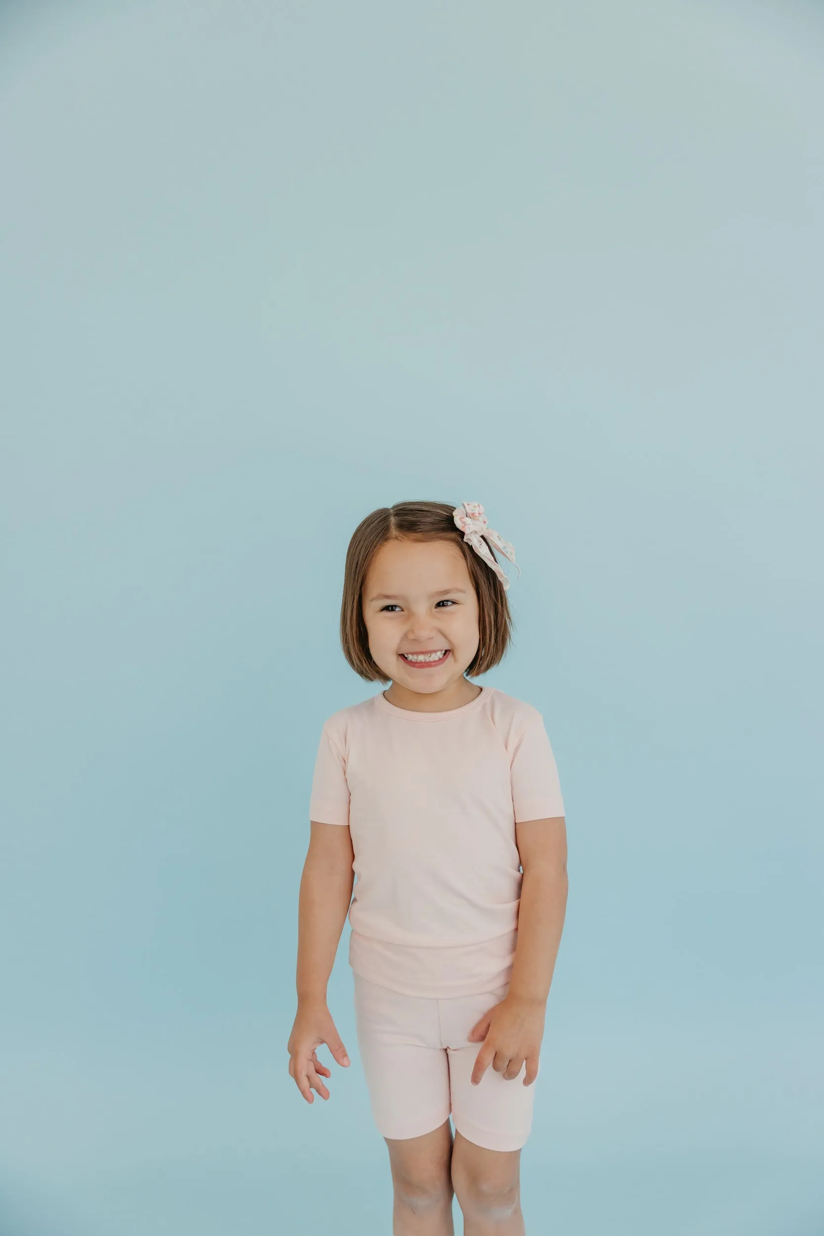 2pc Short Sleeve Pajama Set - Blush