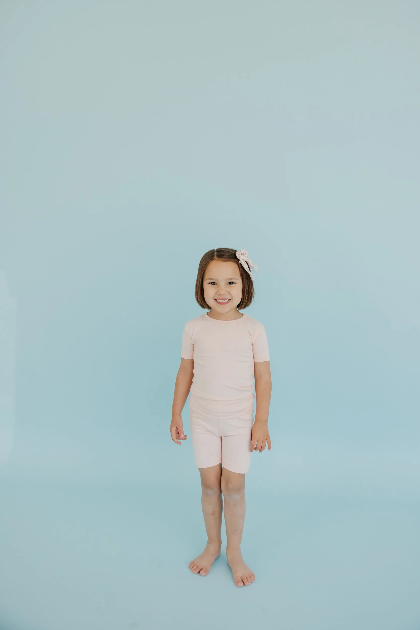 2pc Short Sleeve Pajama Set - Blush