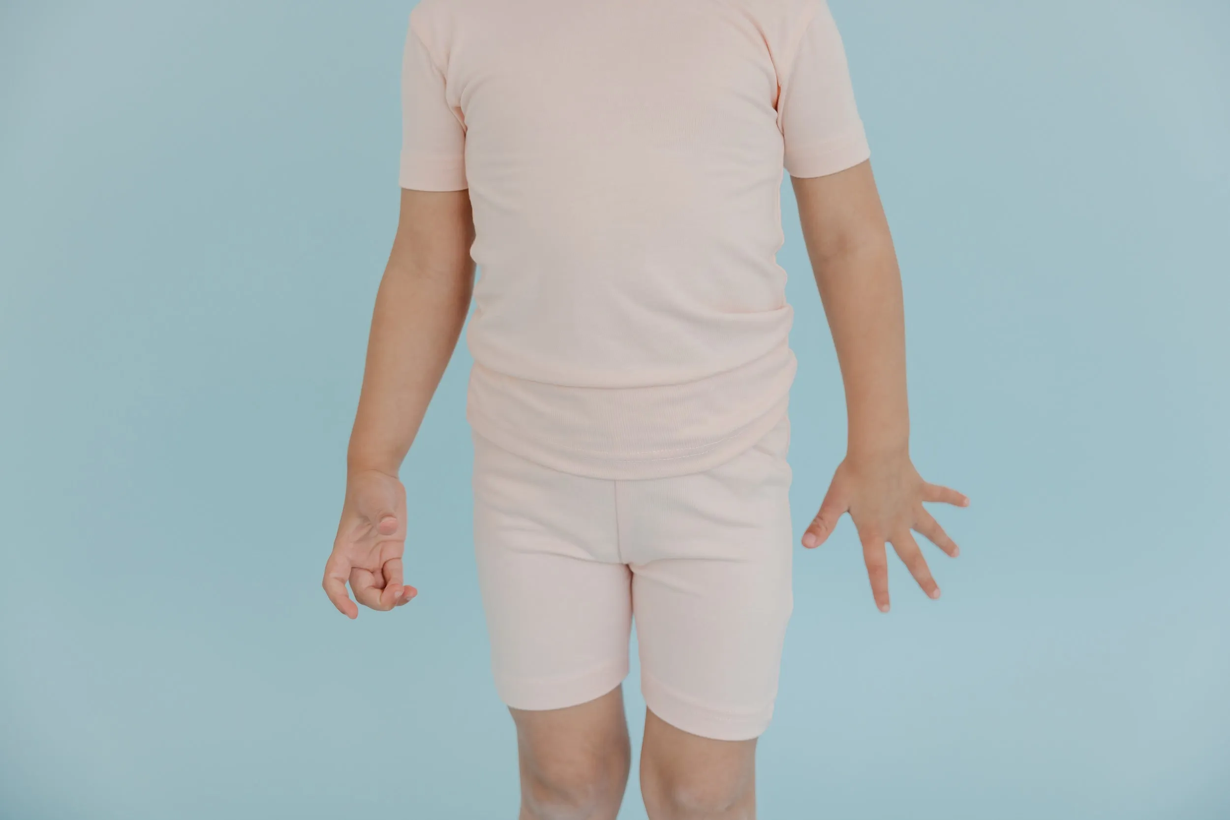 2pc Short Sleeve Pajama Set - Blush