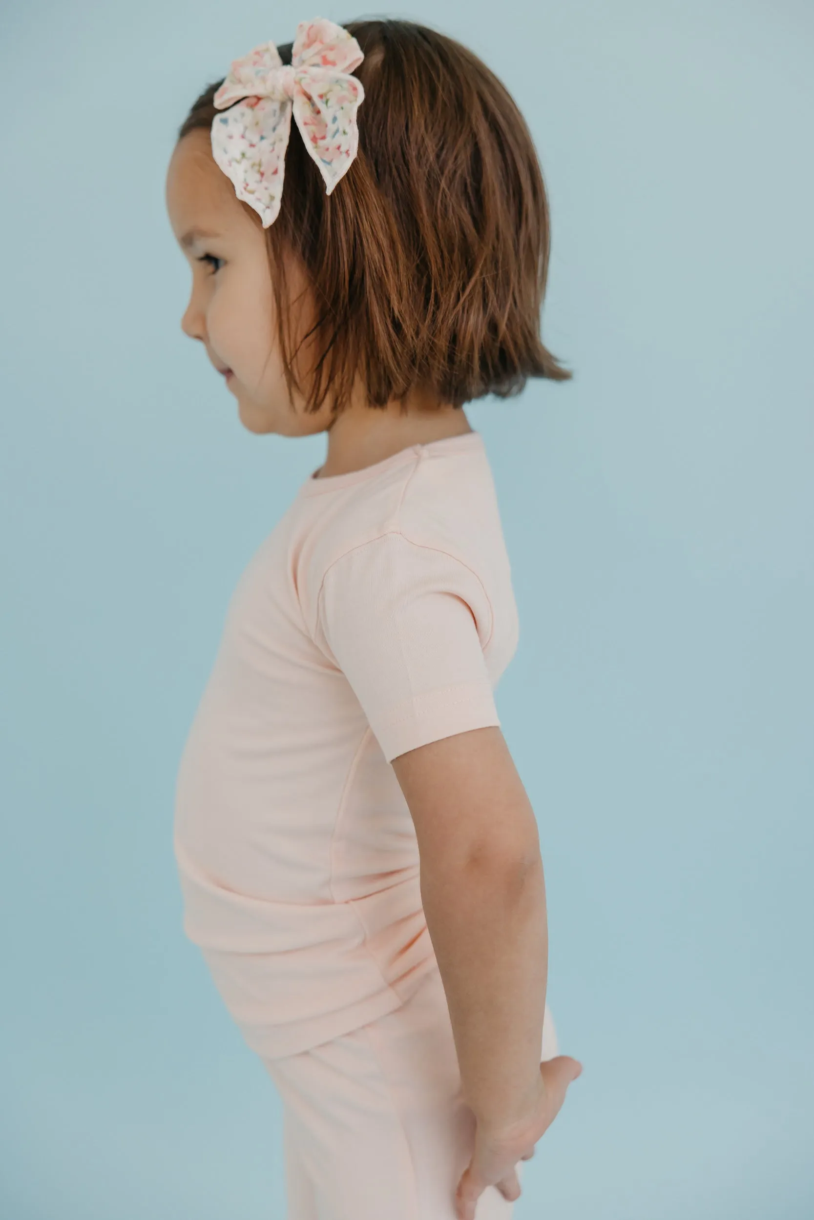 2pc Short Sleeve Pajama Set - Blush