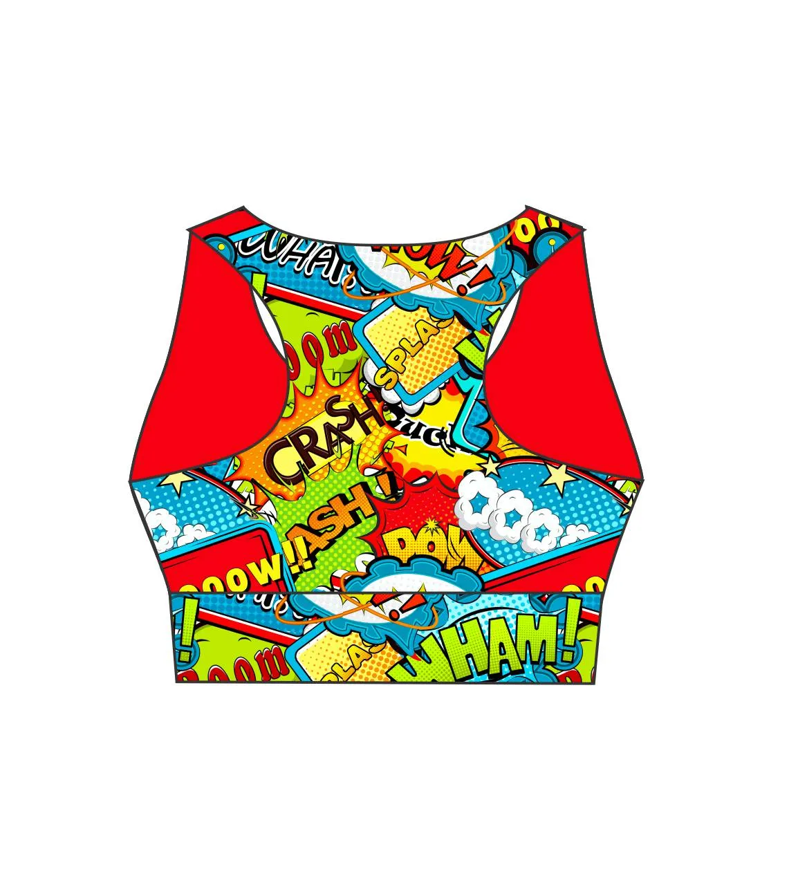 3688 BOOM BANG WHAM Ladies Active Crop Top
