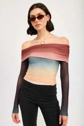 Adeline Off Shoulder Long Sleeve Top