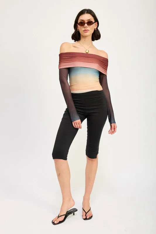 Adeline Off Shoulder Long Sleeve Top