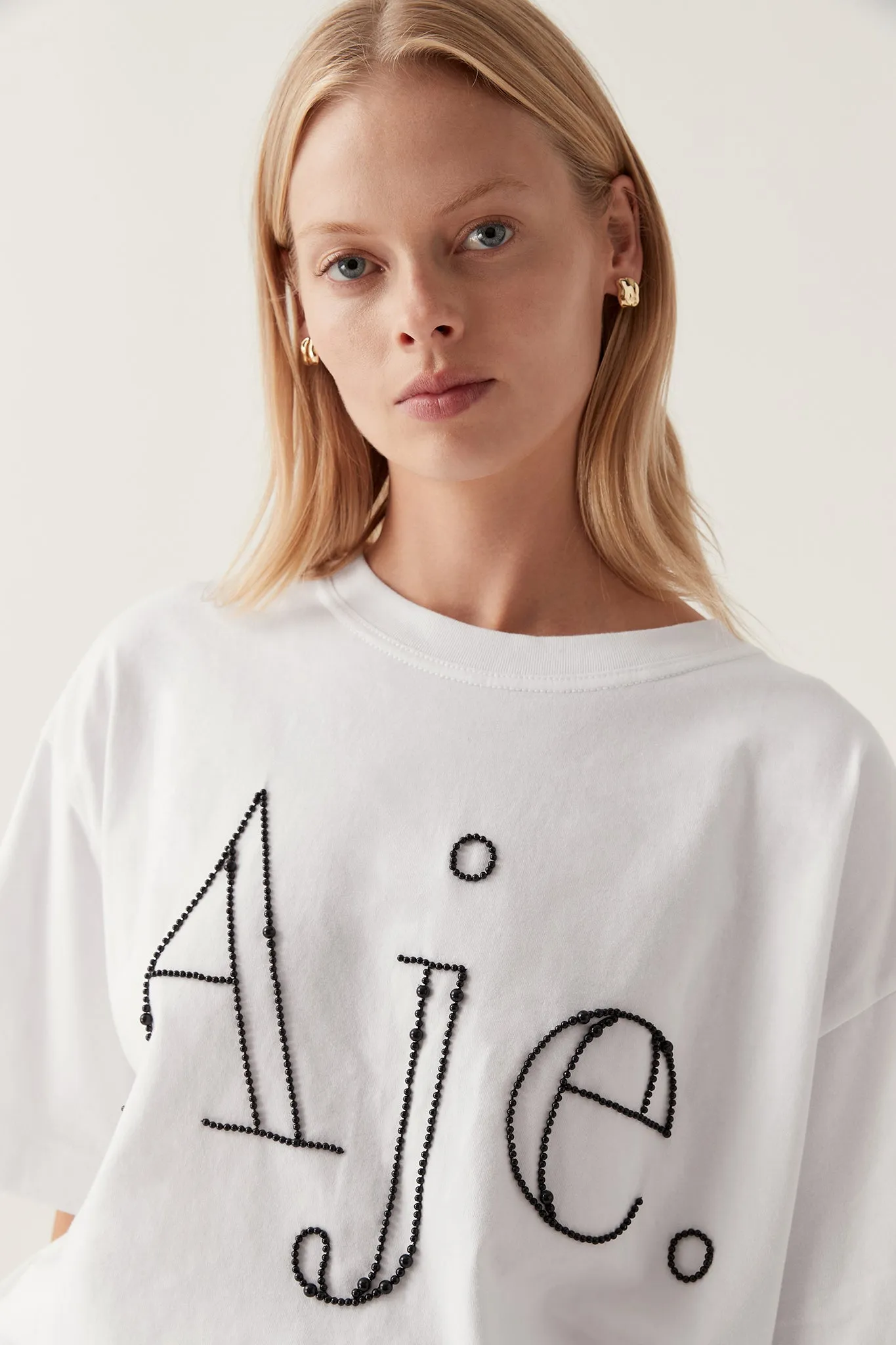 Amity Beaded Oversized Tee