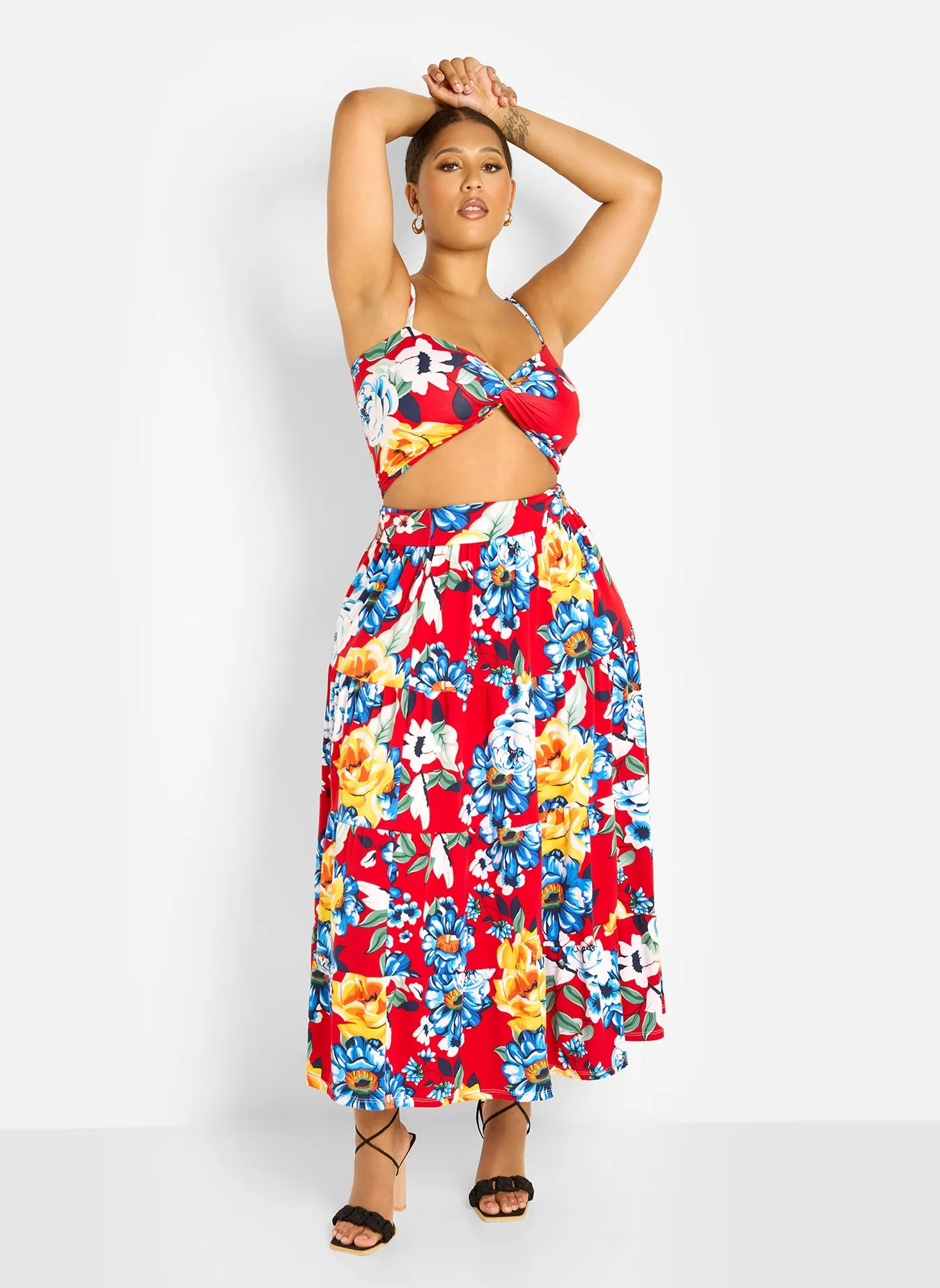 Analise Floral Print Crop Top