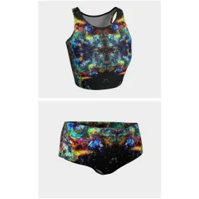 Apoc Psychedelic Crop Top/ Bikini Set