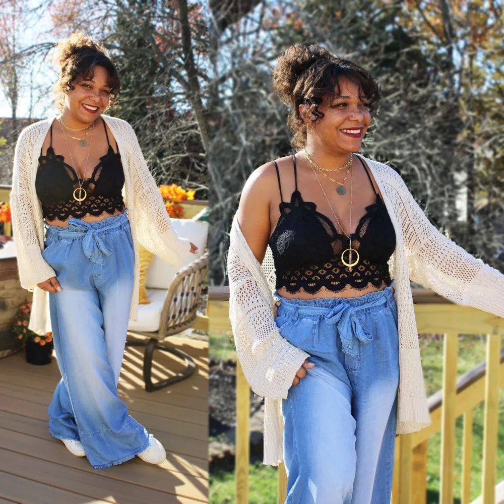 Aurora Boho Knit Cardigan