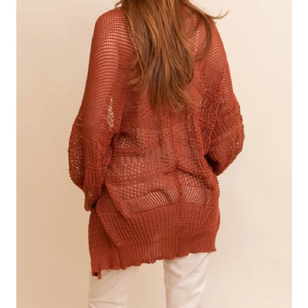 Aurora Boho Knit Cardigan