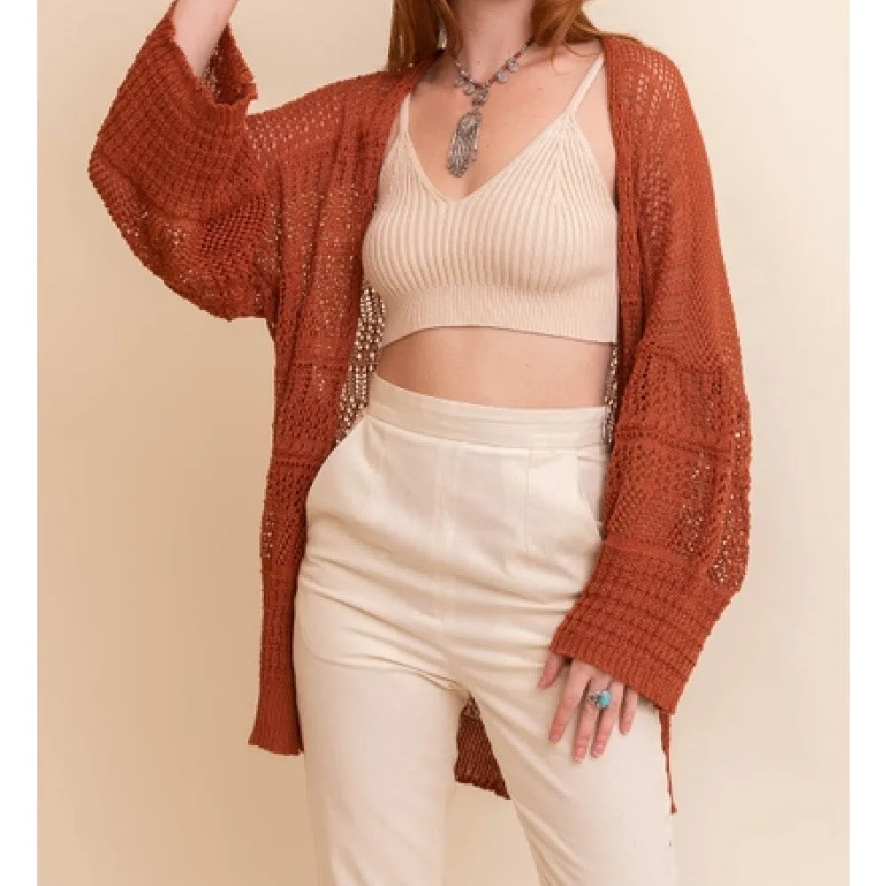 Aurora Boho Knit Cardigan