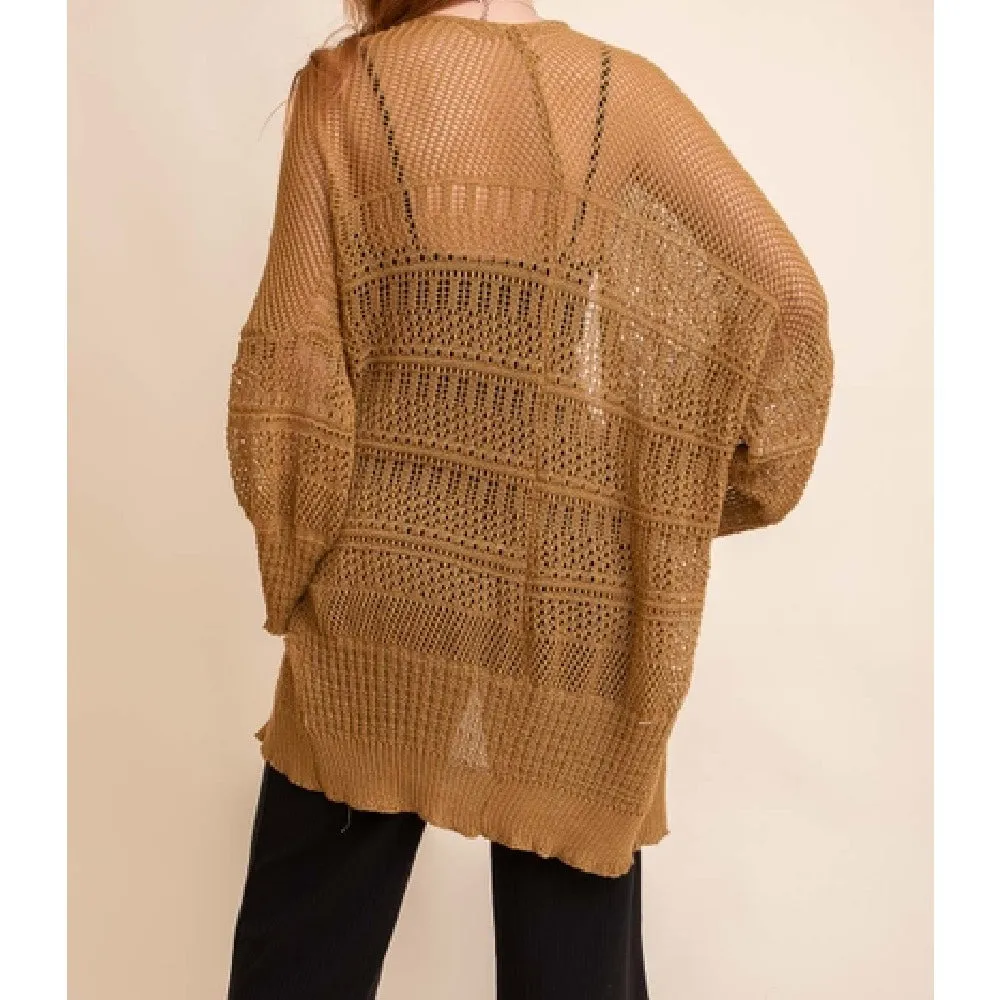 Aurora Boho Knit Cardigan
