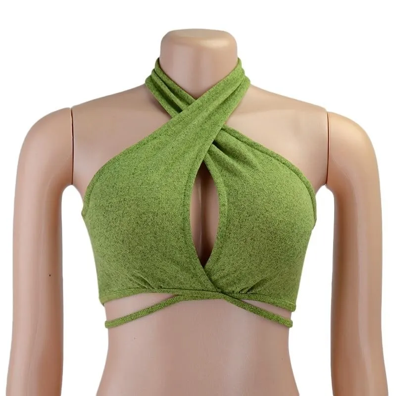 Bandage Halter Crop Top