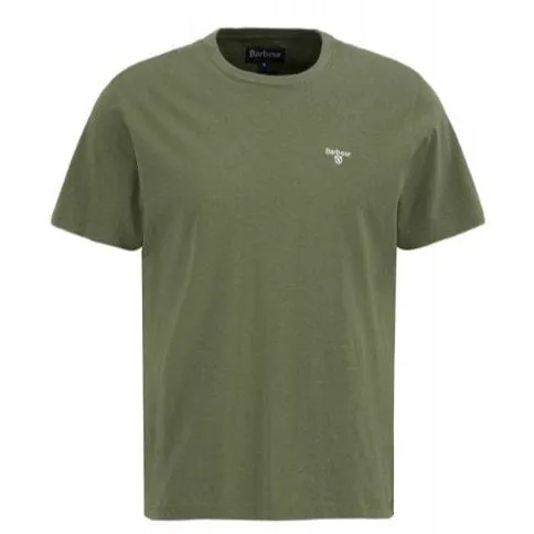 Barbour Men's Essential Sports T-shirt In Burnt Olive