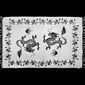 Black and White Dragon Sarongs