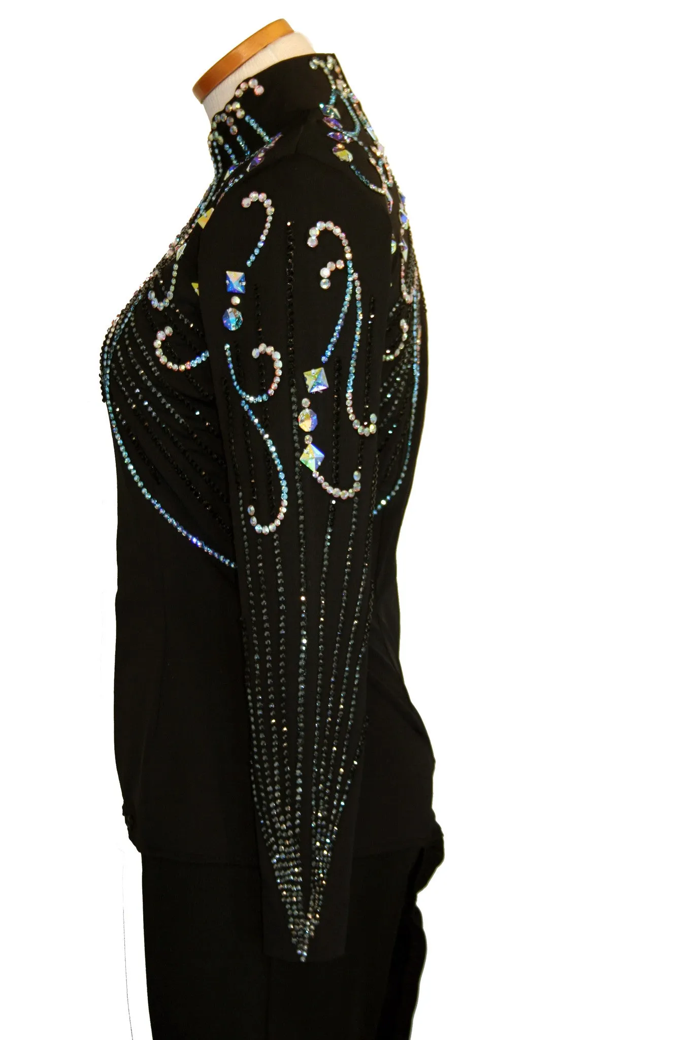 Black Horsemanship Blouse, Ladies L, 5033A