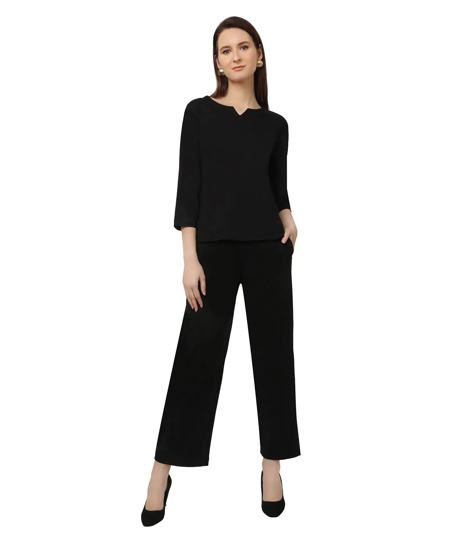 Black Winter Yoga Lounge Set