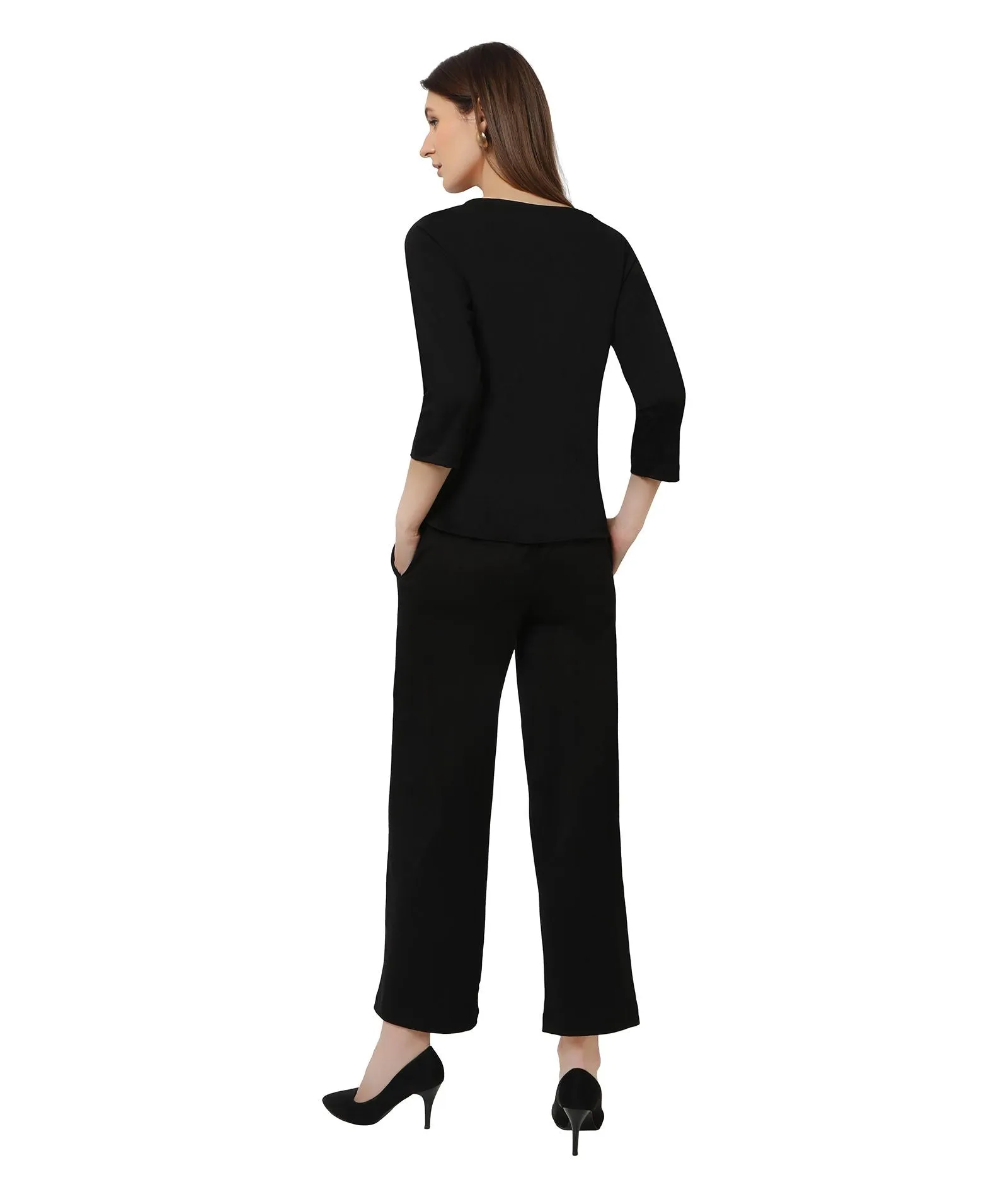 Black Winter Yoga Lounge Set