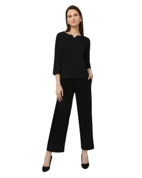 Black Winter Yoga Lounge Set