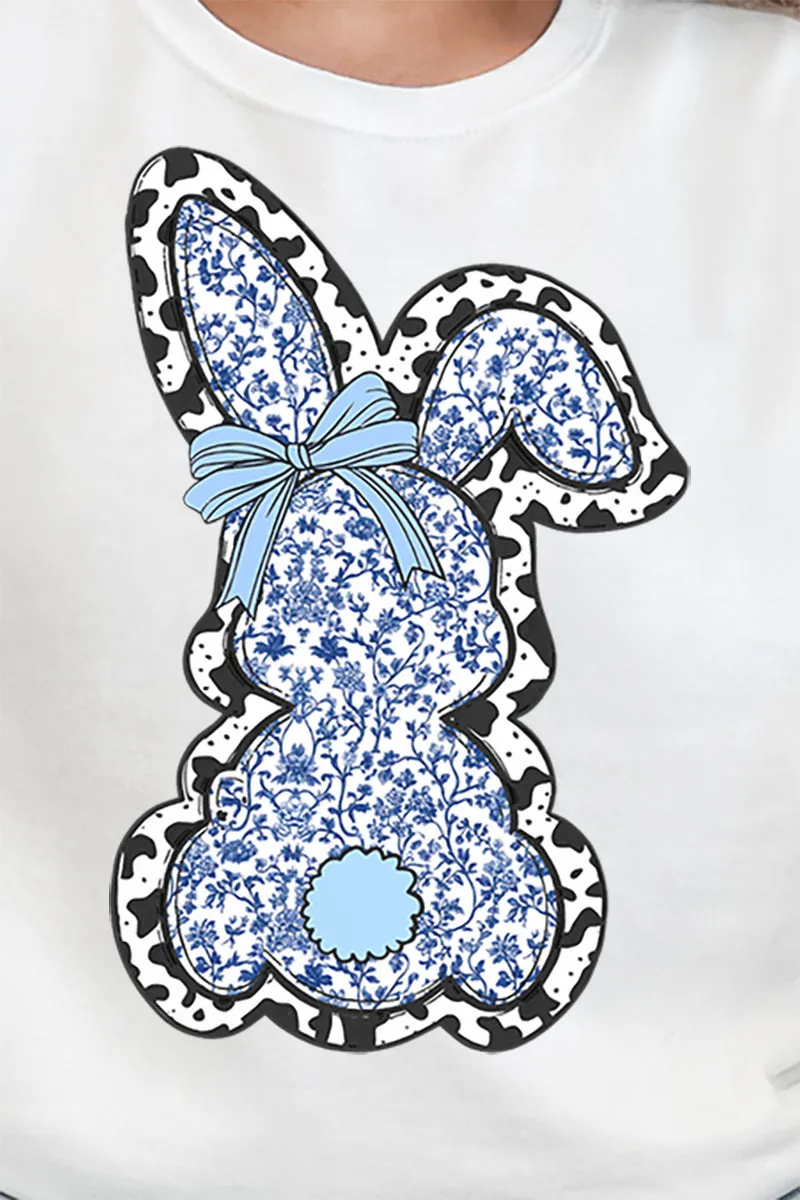 Blue Bunny Chinoiserie Heavy-weight Crew Sweatshirt