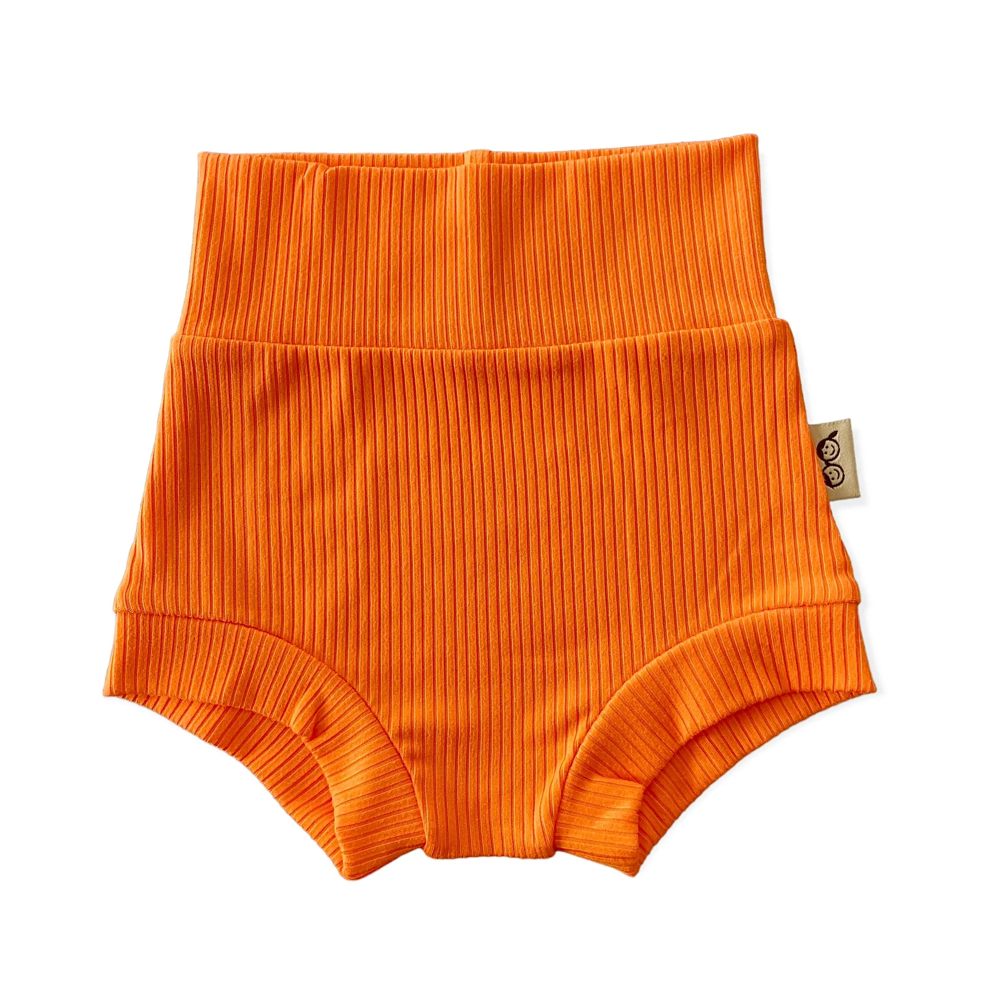 Bright Orange Ribbed Summer Lounge Set