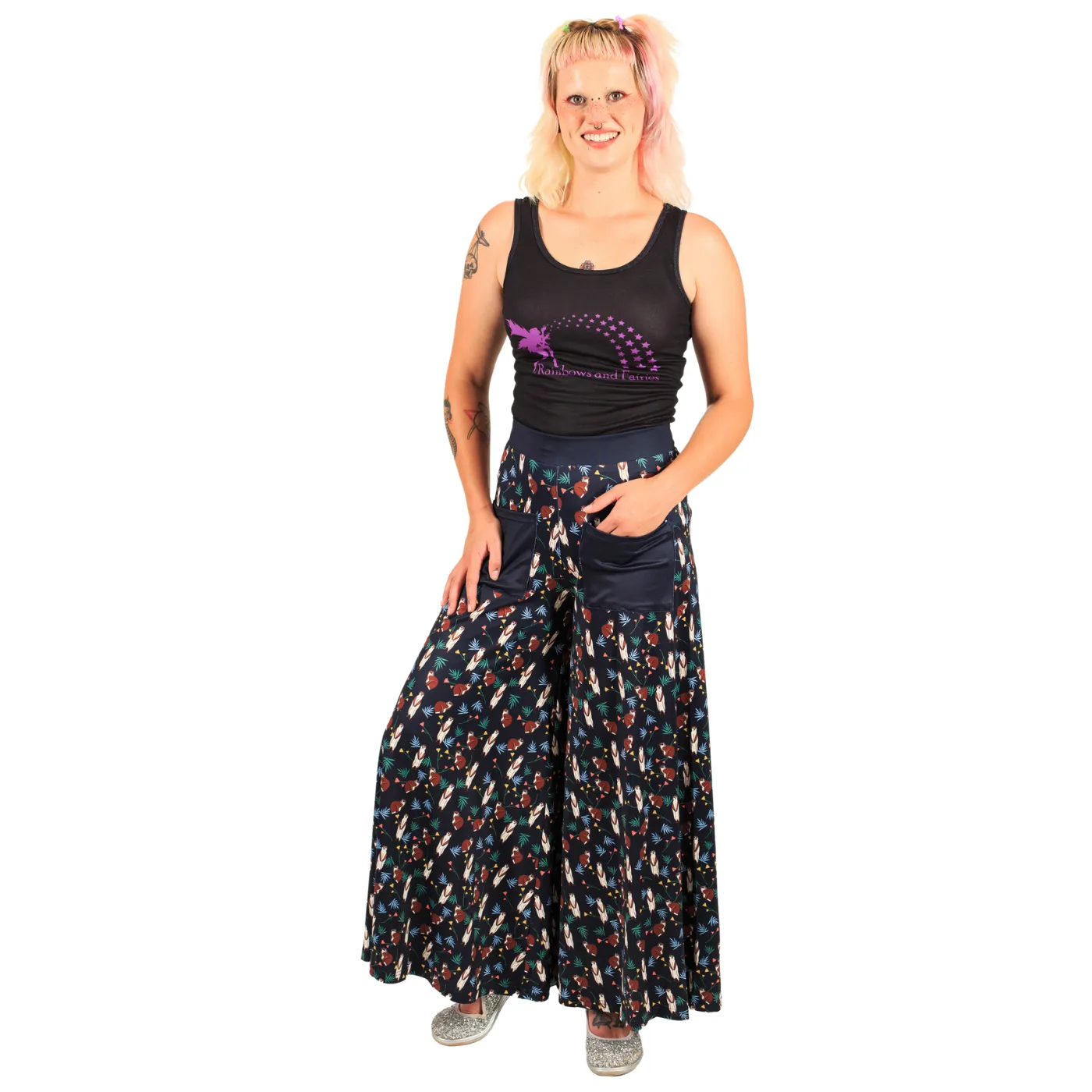 Burrow Wide Leg Pants With Pockets