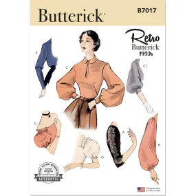 Butterick Pattern B7017 Set of Sleeves for Dresses and Blouses