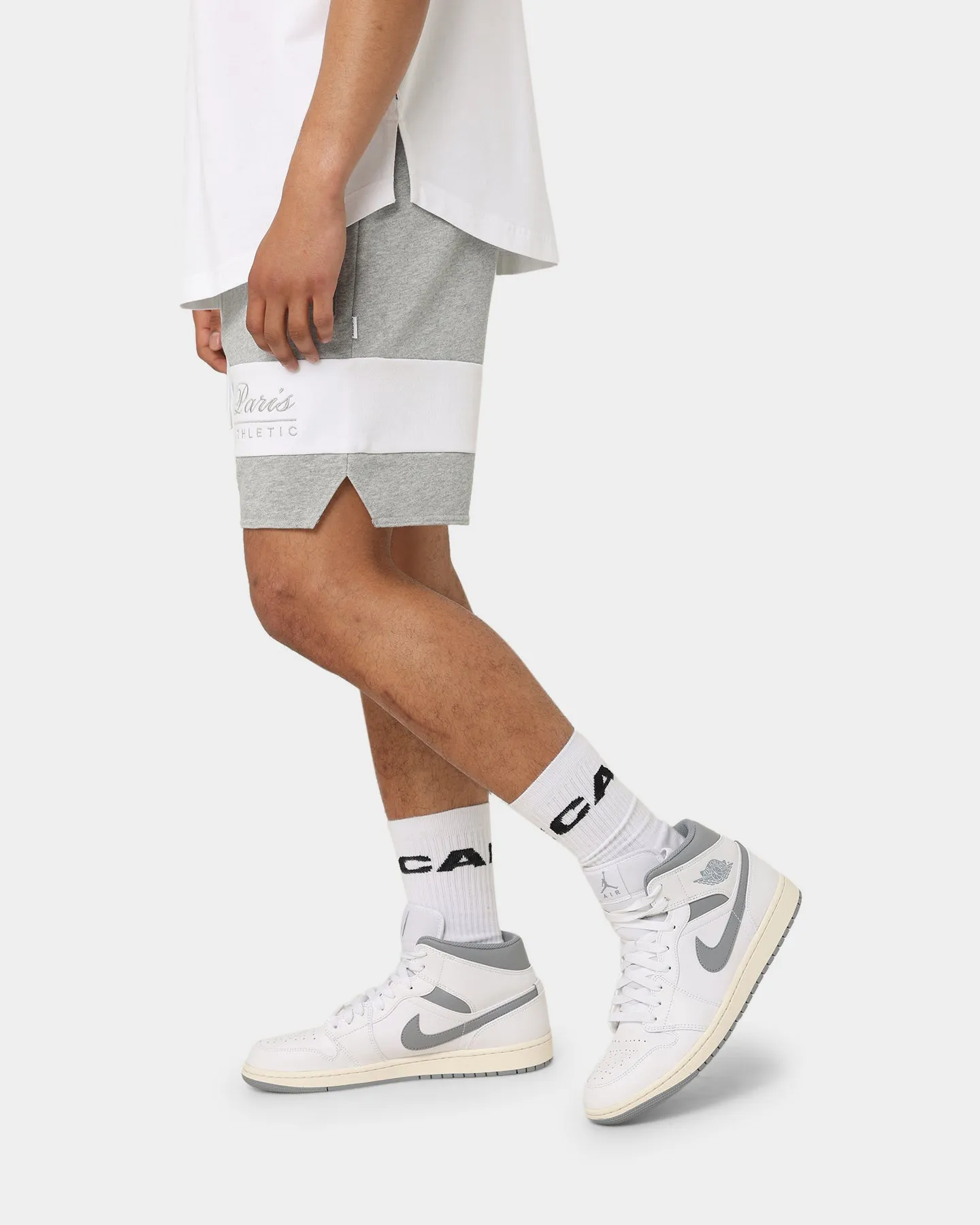 Carre Premium Athletic Sweat Shorts Grey Marle