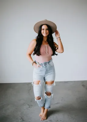 Casual Allure Ribbed Bodysuit