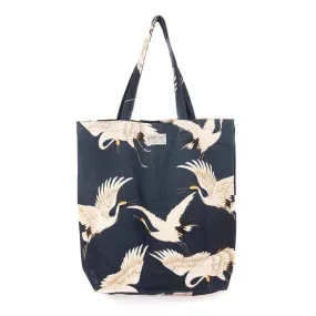Charcoal Stork Tote Bag