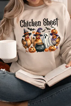 Chicken Sheet Halloween Heavy-weight Crew Sweatshirt