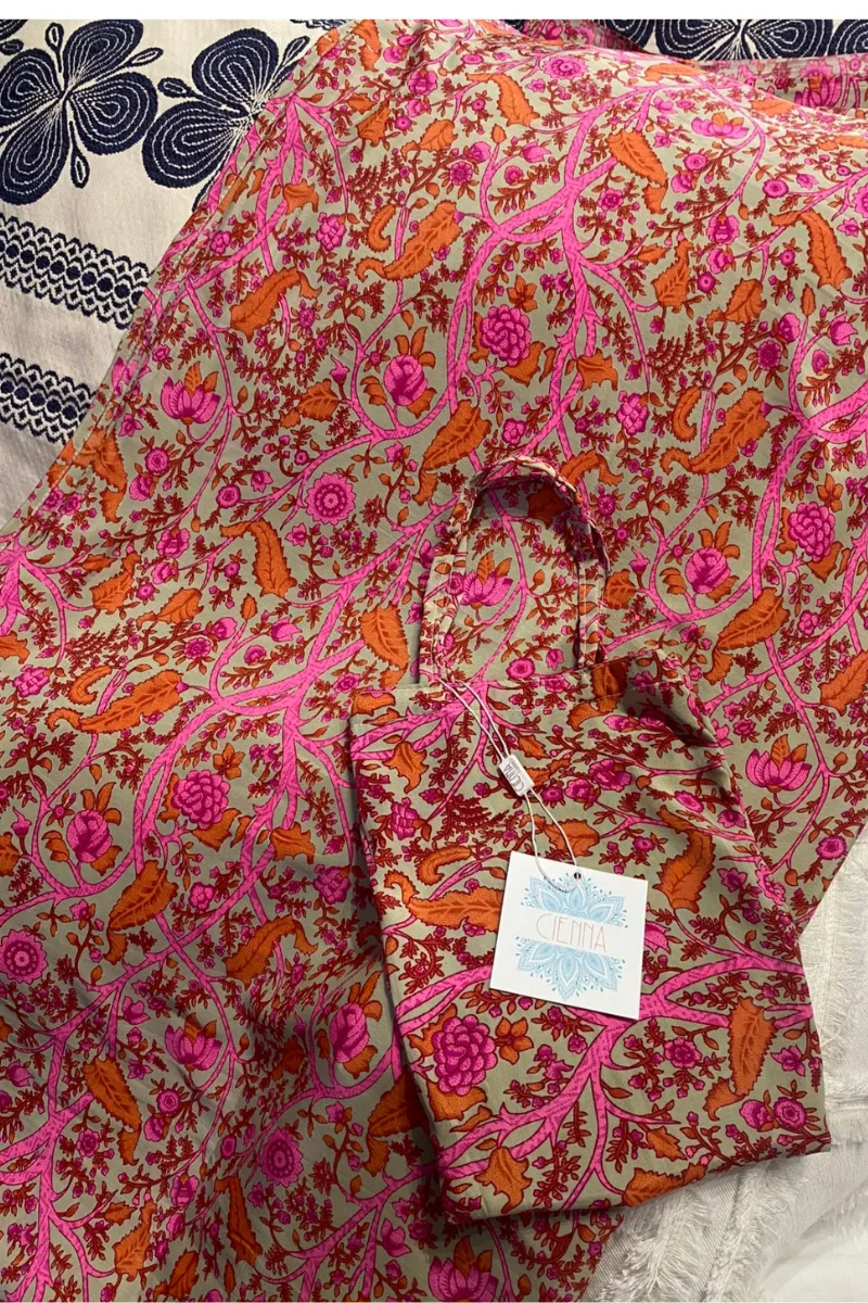 Cienna Design Sarong Lotus Pink Silk Cotton