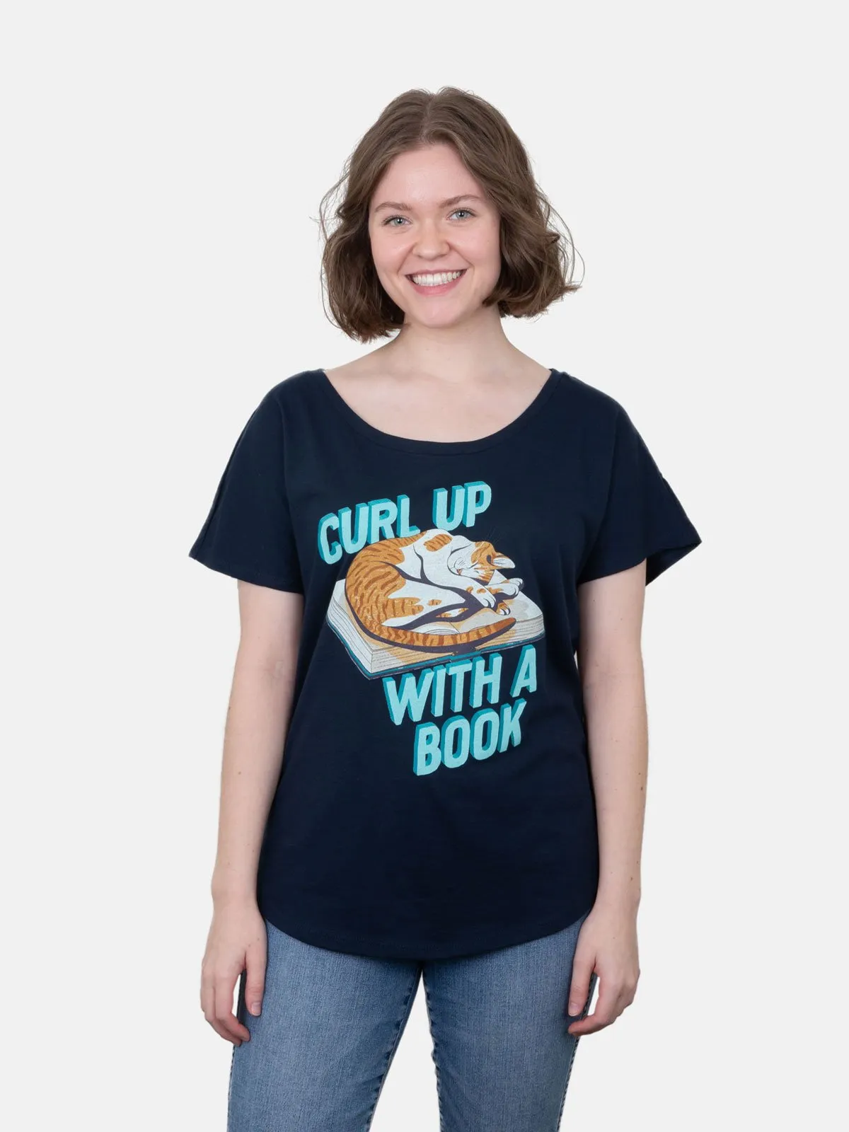Curl Up with a Book Women’s Relaxed Fit T-Shirt