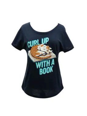 Curl Up with a Book Women’s Relaxed Fit T-Shirt
