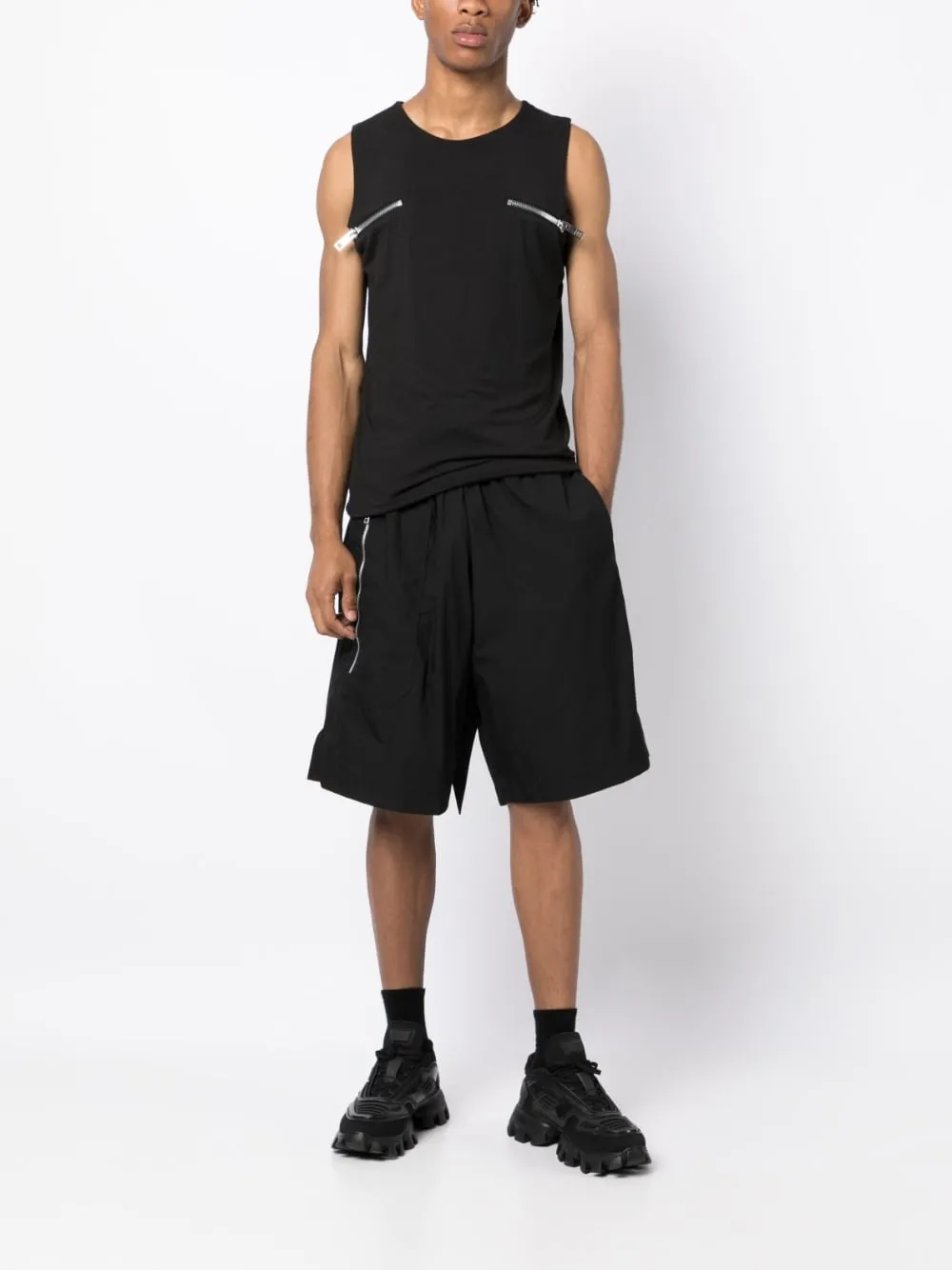 Elasticated Drawstring Track Shorts