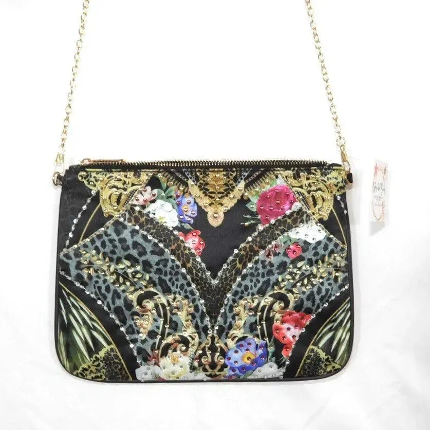 Embellished Clutch - Enchanted Rose by Kaftans that Bling
