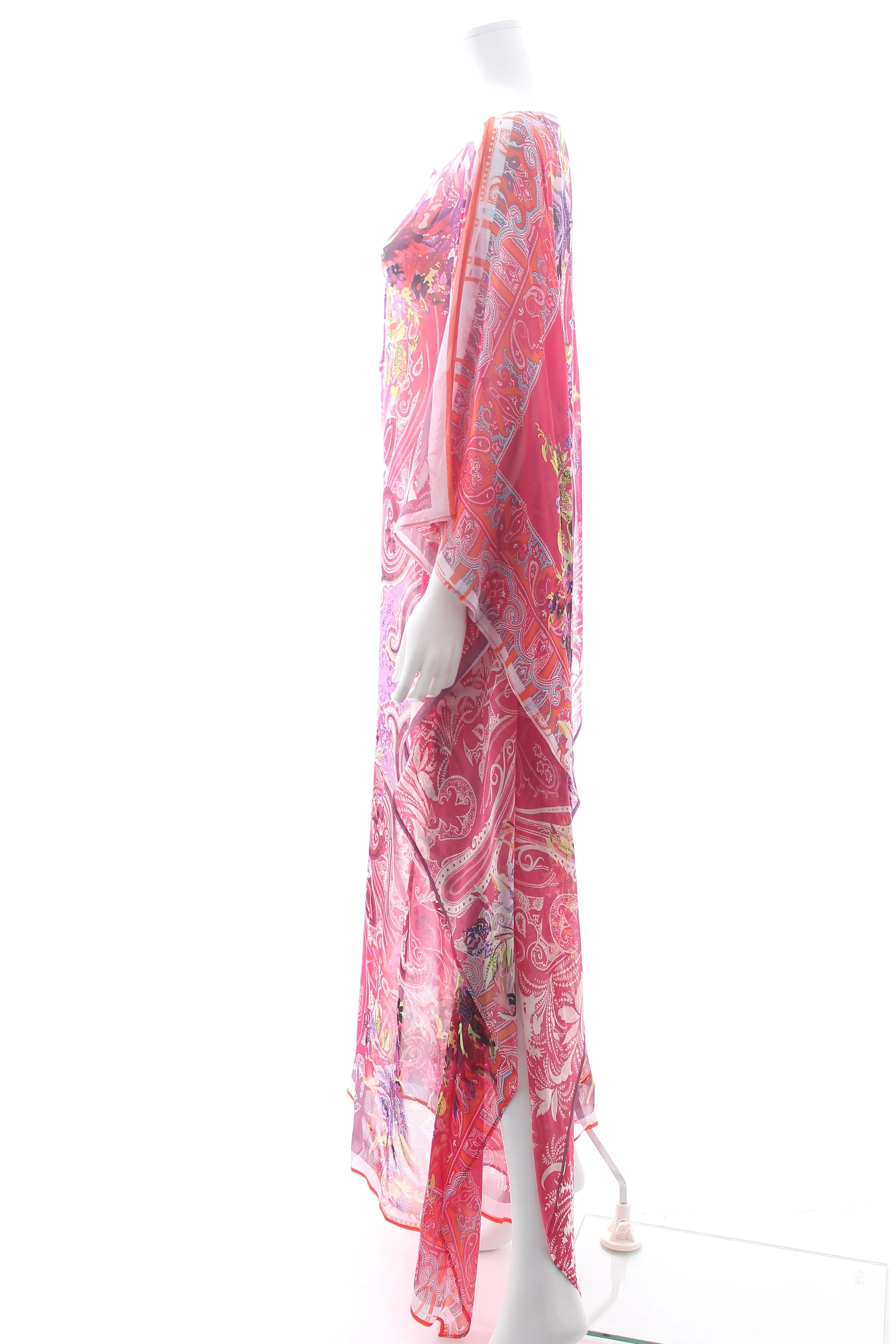 Etro Printed Silk-Chiffon Maxi Kaftan