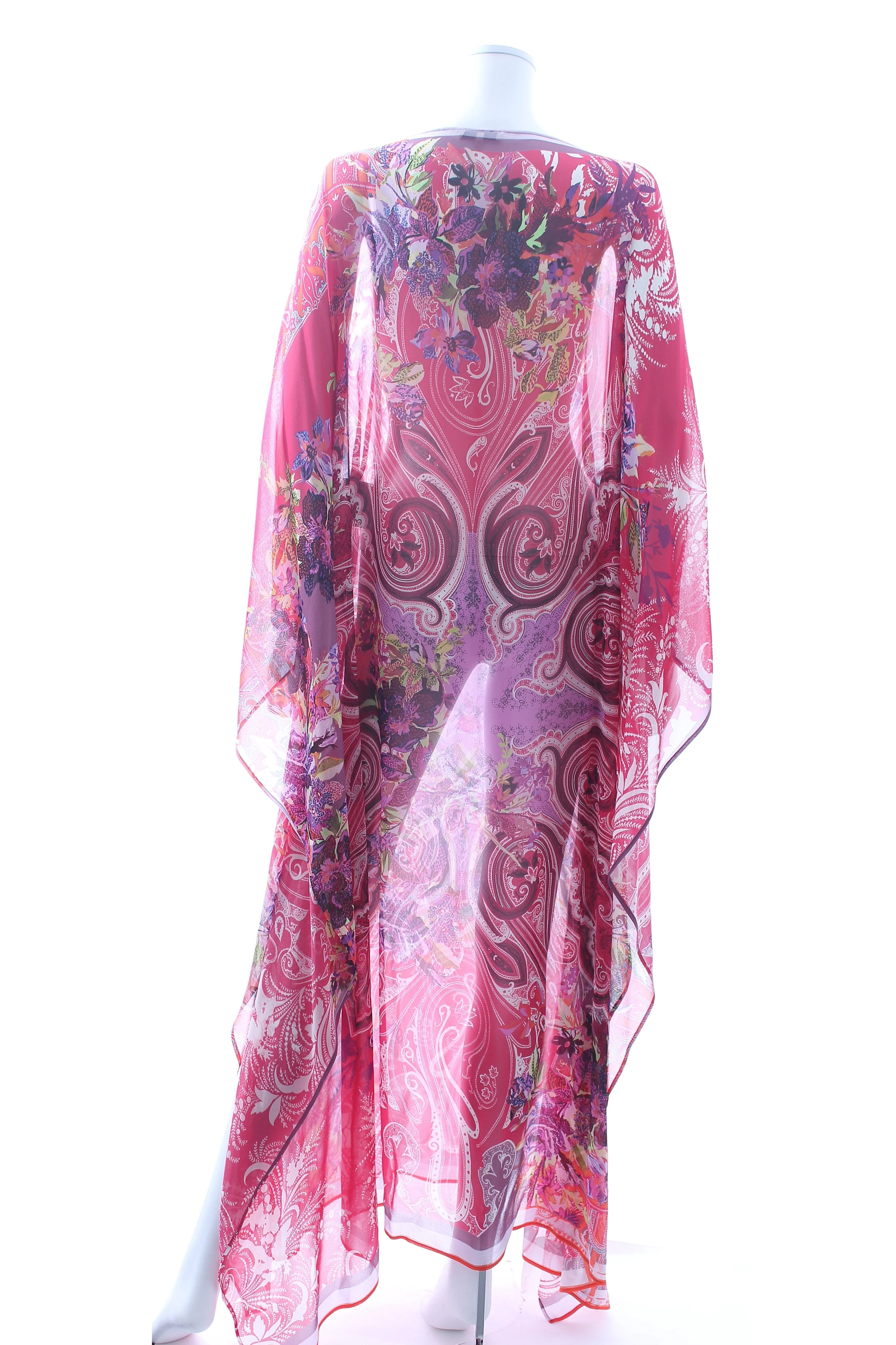 Etro Printed Silk-Chiffon Maxi Kaftan