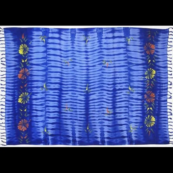Flower Tie-Dye Sarongs