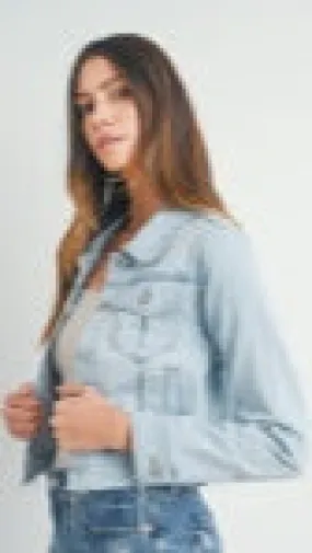 Fray Denim Jacket