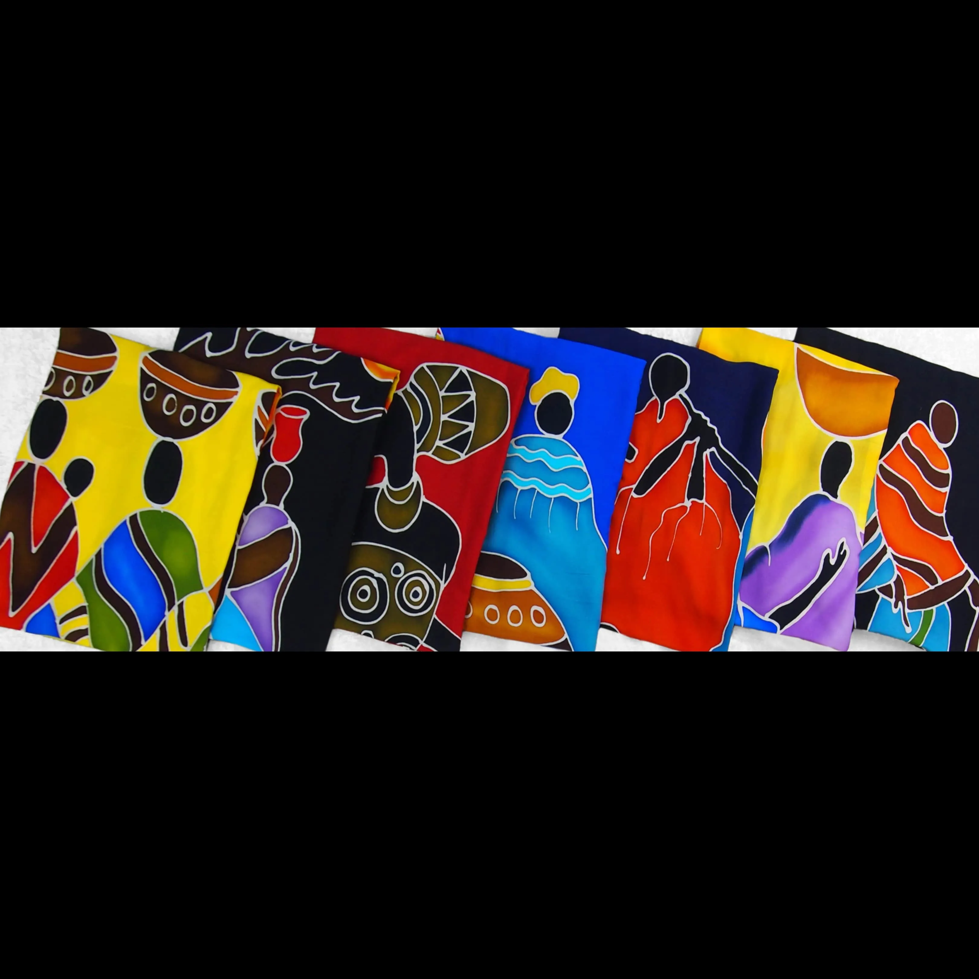 Hand-Painted Batik African Sarongs