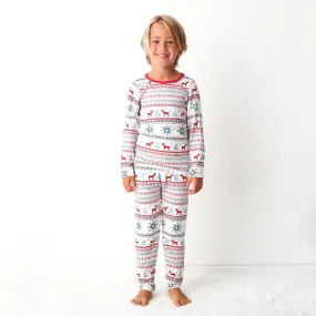 Holiday Reindeer Blue Pajama
