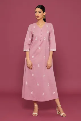 Hunar Lilas Kaftan