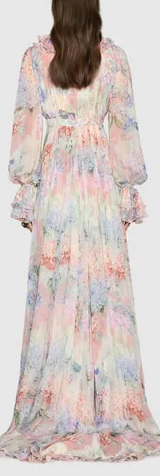 Hydrangea Ruffle Gown