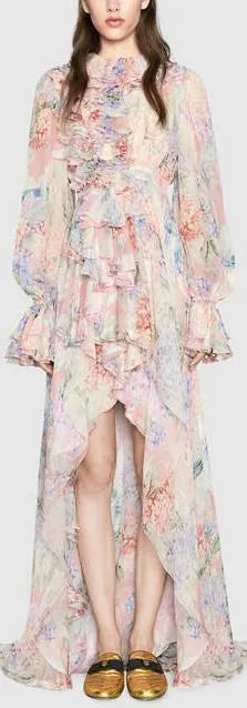 Hydrangea Ruffle Gown