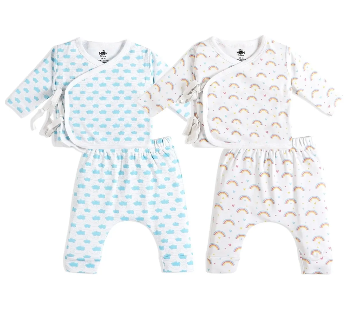 Infant Pajama Set Combo of 2: Happy Cloud-Magic Bow