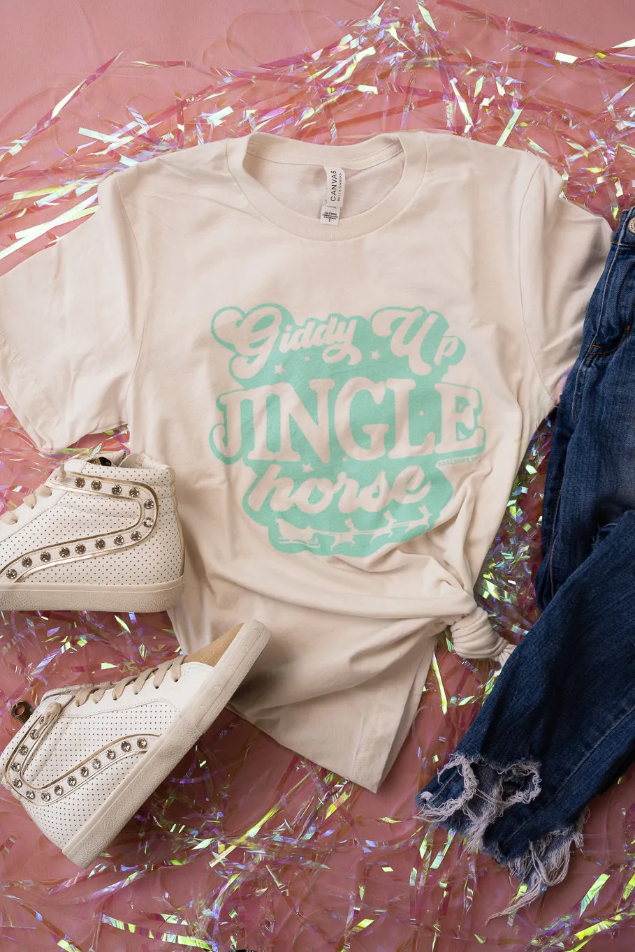 Jingle Horse Graphic Tee (3 colors) | Sizes S - 3X