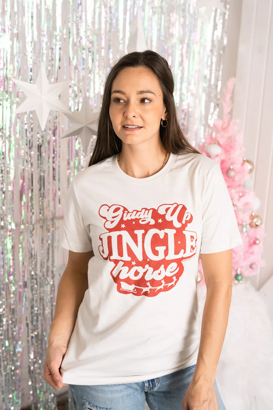 Jingle Horse Graphic Tee (3 colors) | Sizes S - 3X