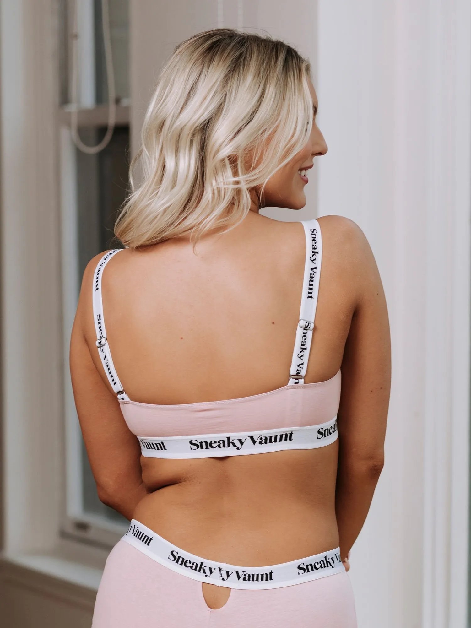 Keyhole Bra - Blush