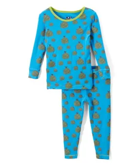 KicKee Pants Print Long Sleeve Pajama Set - River Hay Bales